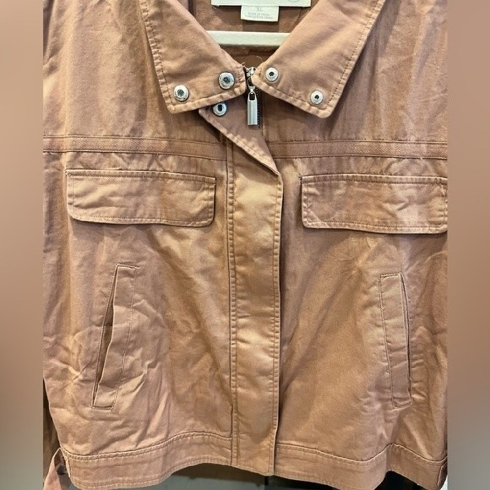 Treasure & Bond Rust Pink Utility Jacket - Picture 2 of 5